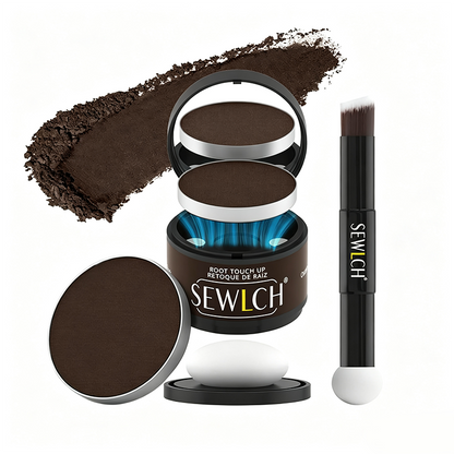 Magnetic Refillable Hair Root Touch Up Powder - Waterproof Gray Coverage & Hairline Concealer ✨