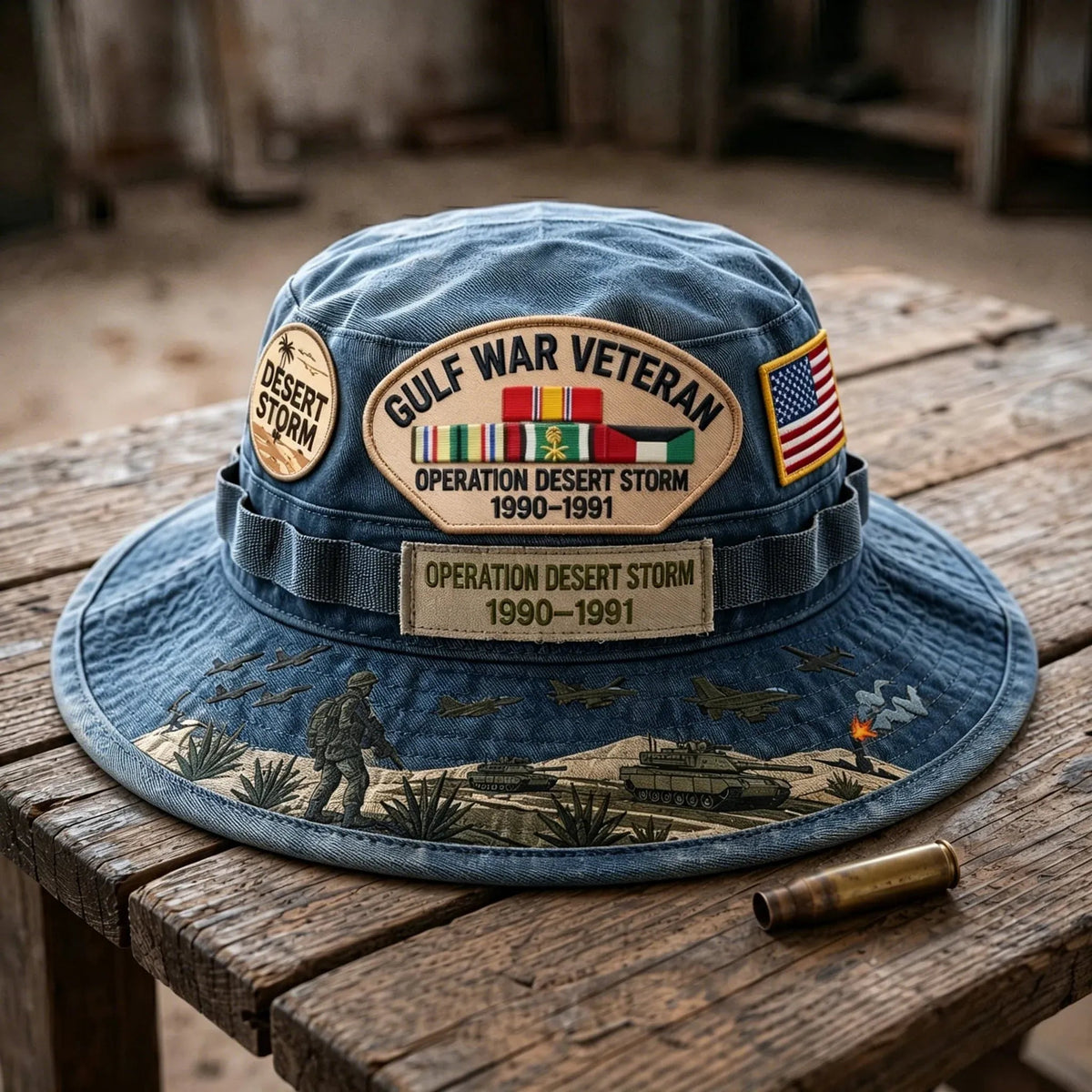 🇺🇸 Last Day Promo: 38% OFF 🎖️ - Gulf War Veteran Desert Storm Tribute Boonie Hat