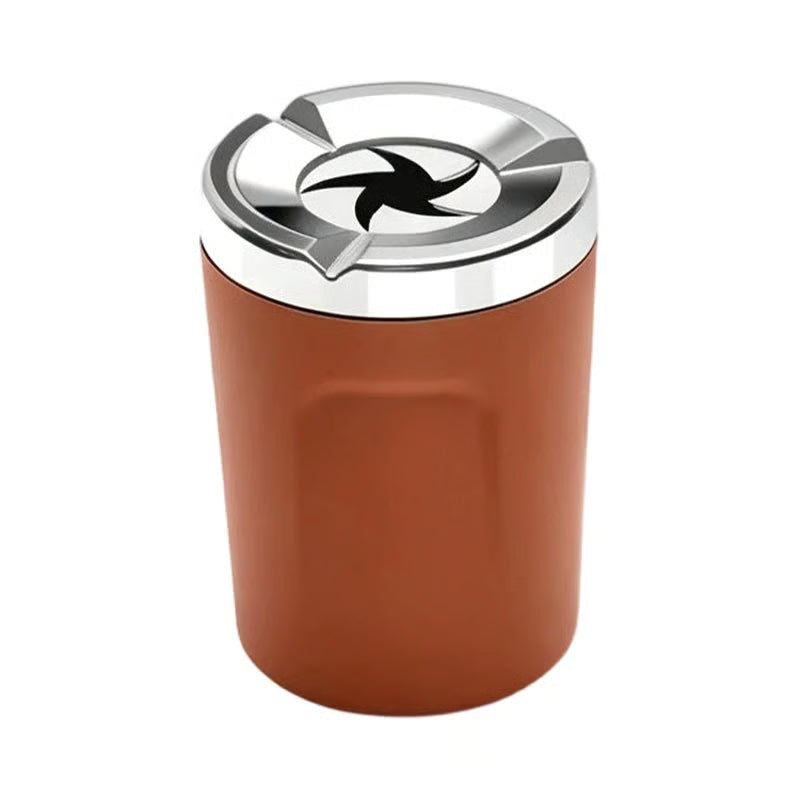 Rotating Sealed Lid Car Ashtray Odor Resistant Auto Cigarette Ashtray Fits Vehicle Cup Holder🌸 - image 13