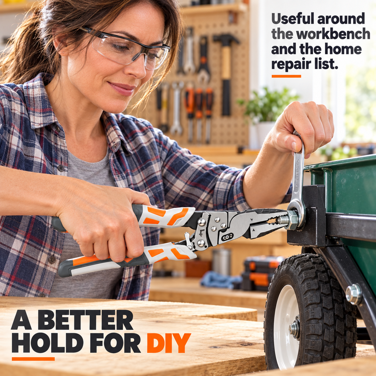🔧 Self-Locking Ratchet Pliers – Secure Grip, Less Effort