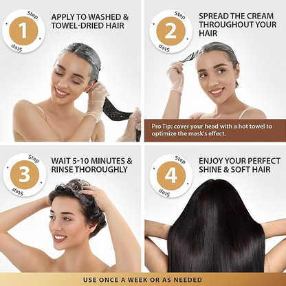 Collagen Hair Treatment Deep Repair Conditioning Argan Oil Hair Mask Essence✨