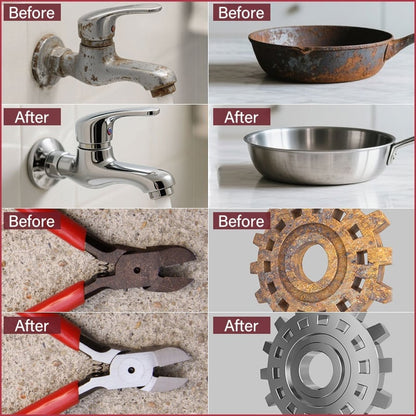 Versatile Nano Metal Rust Removal & Polishing Spray for Household & Automotive Metal Items