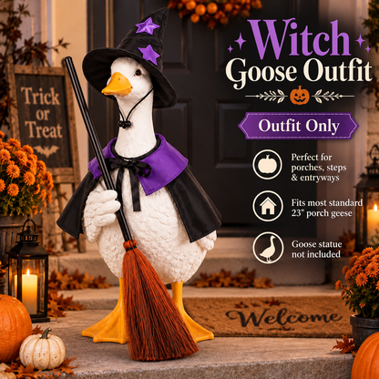 🪿🎃 44% OFF – Halloween Porch Goose Outfit Collection | Give Your Goose a Spooky New Look