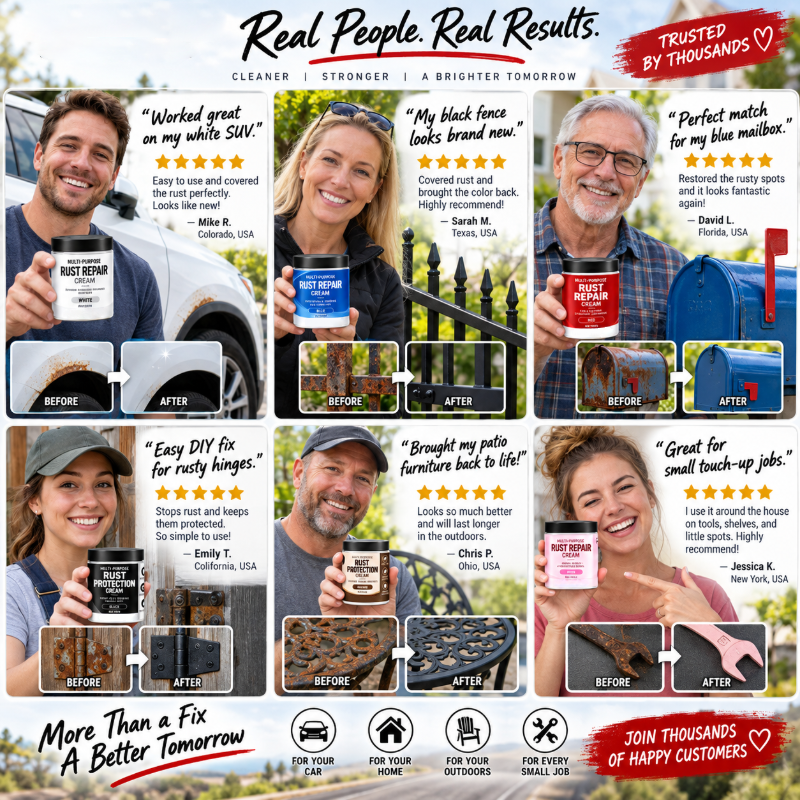Multi-Purpose Rust Repair Cream for Cars & Household Metal