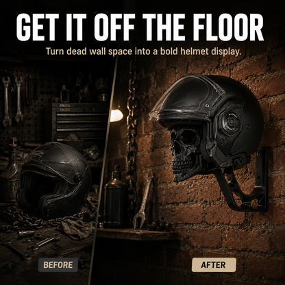 🔥 Limited-Time Offer! 49% OFF - Skull Motorcycle Helmet Wall Mount