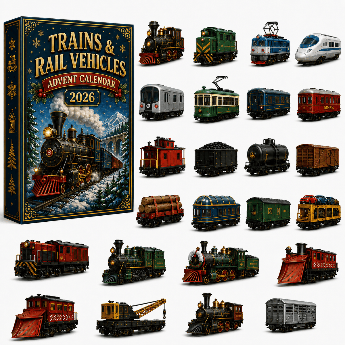 🚂🎄 2026 Railway Advent Calendar – 24 Days of Trains, Trams & Rail Surprises