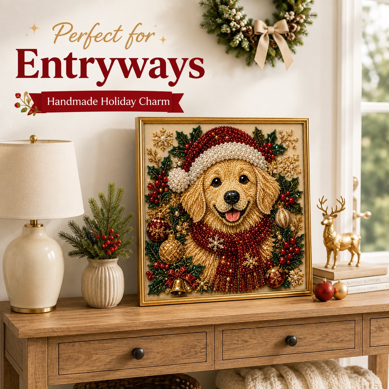 🔥HOT SALES  49% OFF – ✨ Premium 3D Pearl DIY Pet Portrait Art Kit | Luxury Flocked Canvas with Scratch-Resistant Non-Fading Pearl Beads DIY Handmade Festive Seasonal Decor 🐾💎