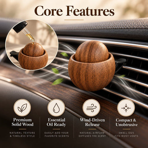 Essential Oil Air Vent Clip - Compact, Elegant & Naturally Refreshing 💧