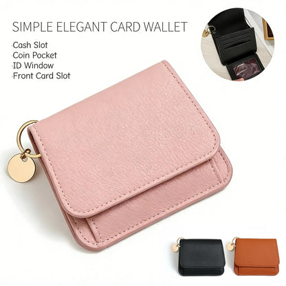 🔥🎁🌹Short Wallets for Women – Fashionable Card Holder with Key Ring & Coin Purse