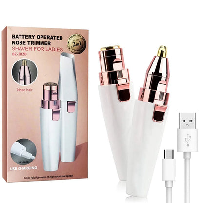 🔥2-in-1 Women's Eyebrow and Facial Hair Removal Device