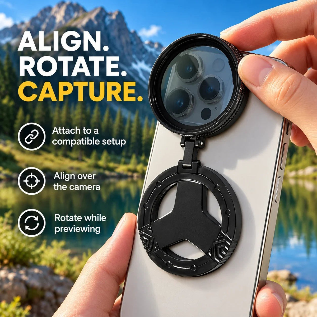 📱 Magnetic Phone CPL Polarizing Filter