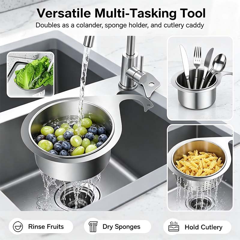 💧Stainless Steel Swan Sink Strainer Basket🦢💧