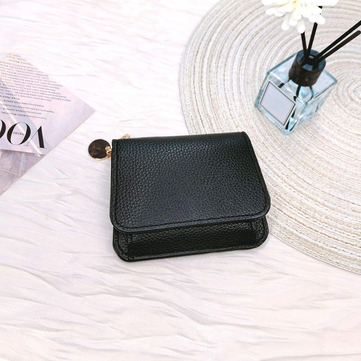 🔥🎁🌹Short Wallets for Women – Fashionable Card Holder with Key Ring & Coin Purse