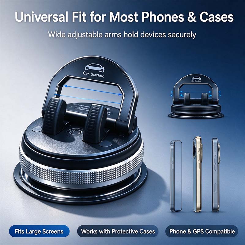 Car Phone Holder 360 Degree Rotation, Suitable for Car Navigation In-Car Dashboard 📱