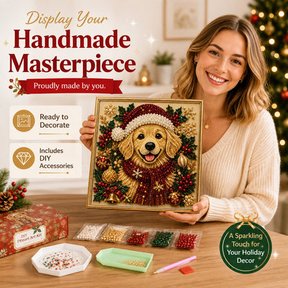 🔥HOT SALES  49% OFF – ✨ Premium 3D Pearl DIY Pet Portrait Art Kit | Luxury Flocked Canvas with Scratch-Resistant Non-Fading Pearl Beads DIY Handmade Festive Seasonal Decor 🐾💎