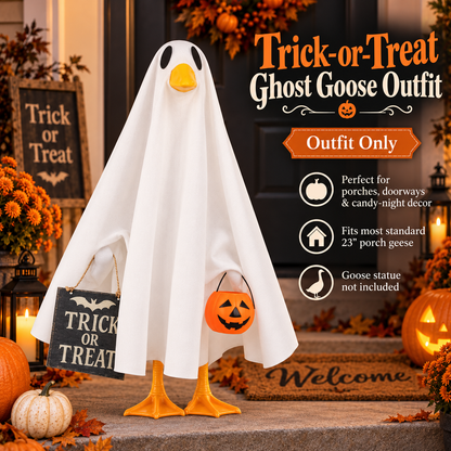 🪿🎃 44% OFF – Halloween Porch Goose Outfit Collection | Give Your Goose a Spooky New Look