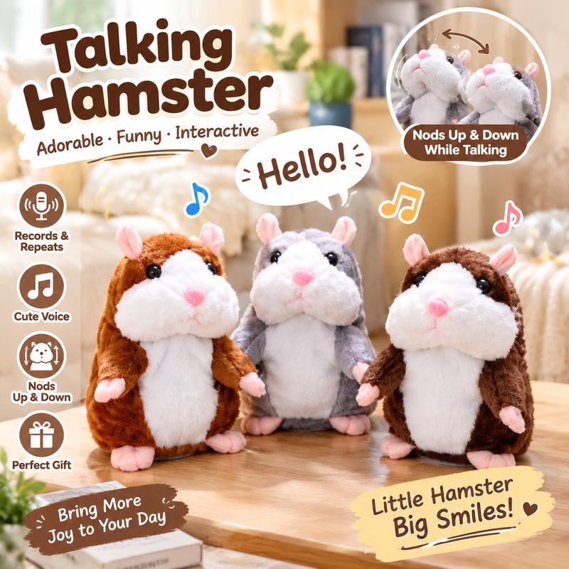 🐹 Talking Hamster Plush That Repeats Your Voice