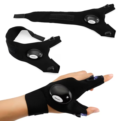 LED Flashlight Gloves – Hands-Free Work Light for Men & Women