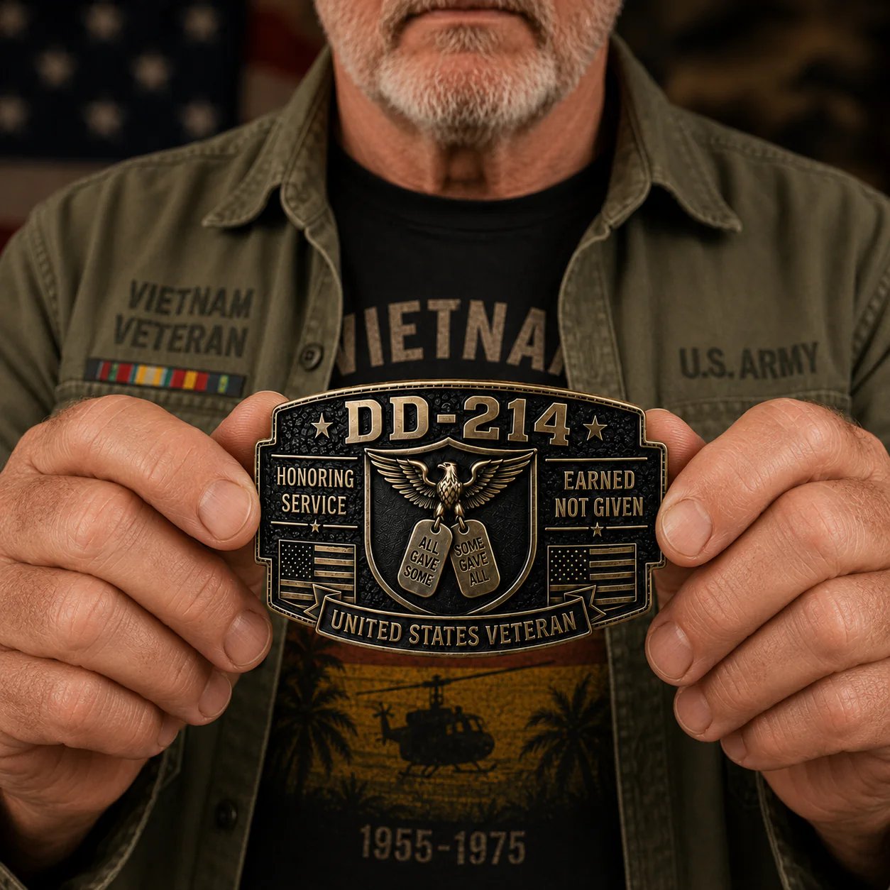 🔥HOT SALES 50% OFF-🎖️DD-214 Veteran Honor Belt Buckle (✨2026 Limited Edition)