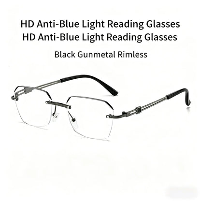 Ultra Light Metal Blue Light Blocking Reading Glasses👓