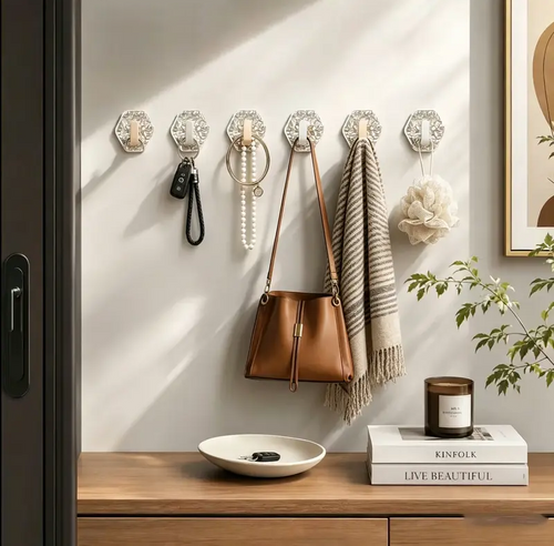 10/20 Pack Self-Adhesive Hooks, Waterproof & Rustproof Wall Hooks 👍