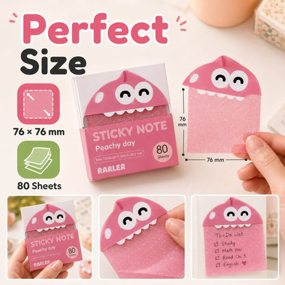 🔥HOT SALES 50% OFF - 👾Cute Monster Memo Notes | Pull-Out Sticky Note Pad with 80 Easy-Peel Sheets