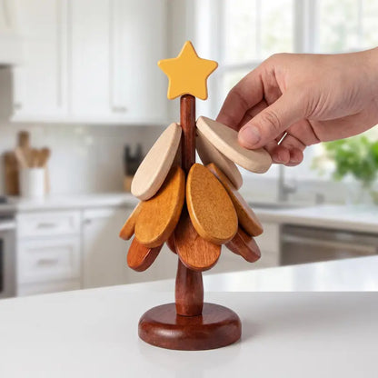 Wooden One Tree Solid Wood Coaster, Desktop Insulation Cup Mat🌳
