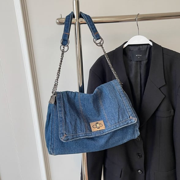 🔥Hot Sale 50% OFF🎁Denim Chain Shoulder Bag — 2026 New Arrival