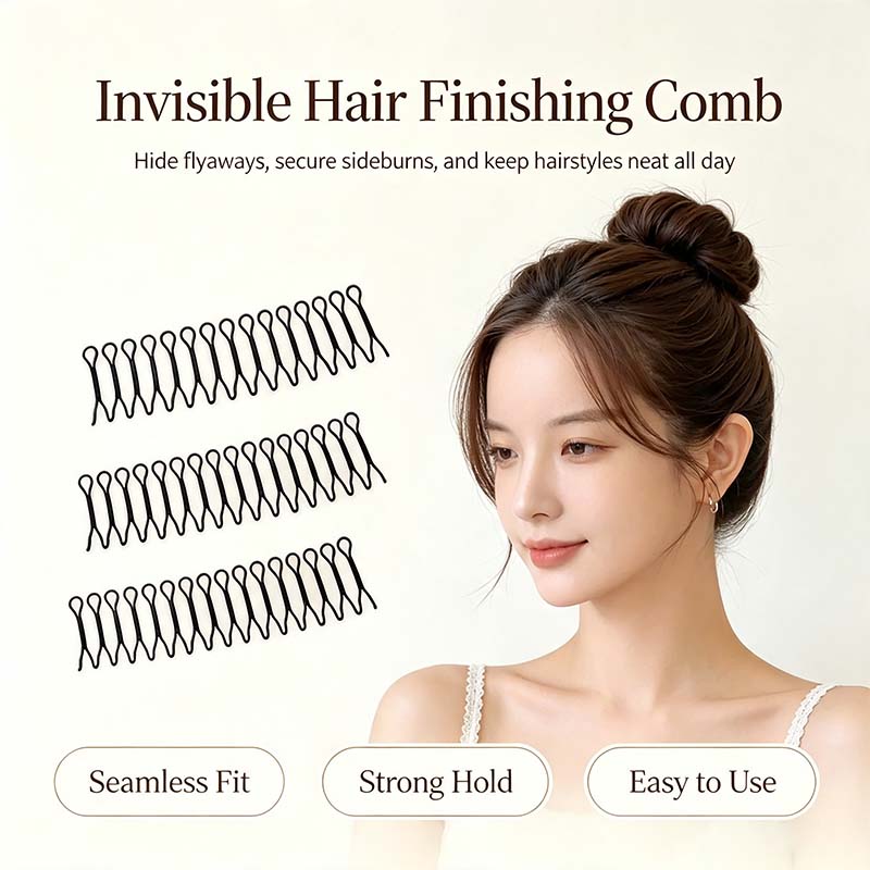 3pcs Solid Color Wavy Hair Pins Bangs Holders Bobby Hair Pins💥