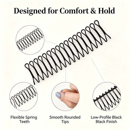 3pcs Solid Color Wavy Hair Pins Bangs Holders Bobby Hair Pins💥