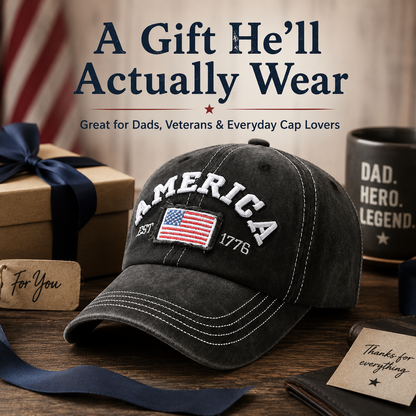 🦅49% OFF🔥Vintage American Flag Baseball Cap