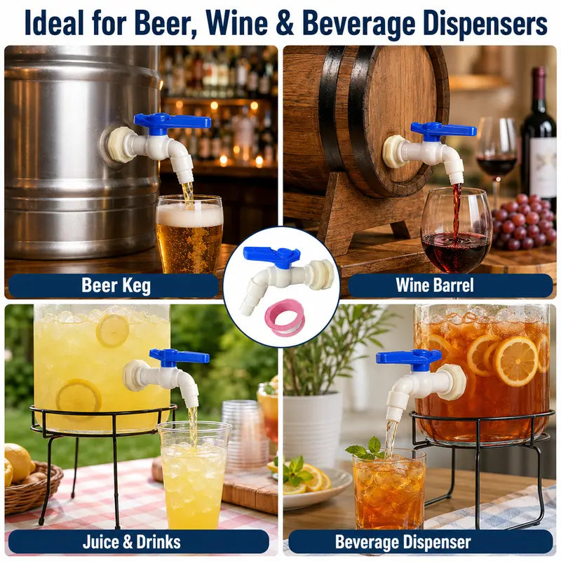💧 Rain Barrel Spigot Kit – Easy DIY Water Barrel Faucet Set