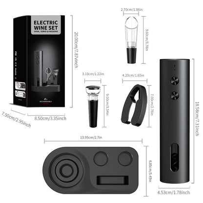 Rechargeable Electric Wine Opener – One-Touch Automatic Corkscrew