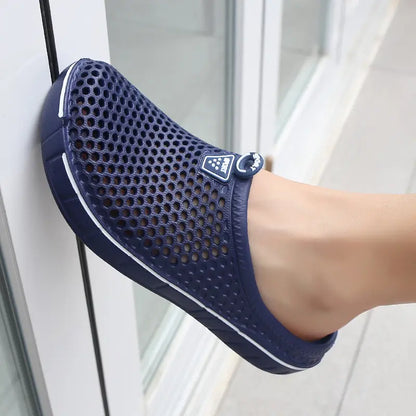 Unisex Quick-Dry Mesh Slip-On Mules,Women's and Men's Lightweight Non-Slip EVA Summer Footwear 🥿