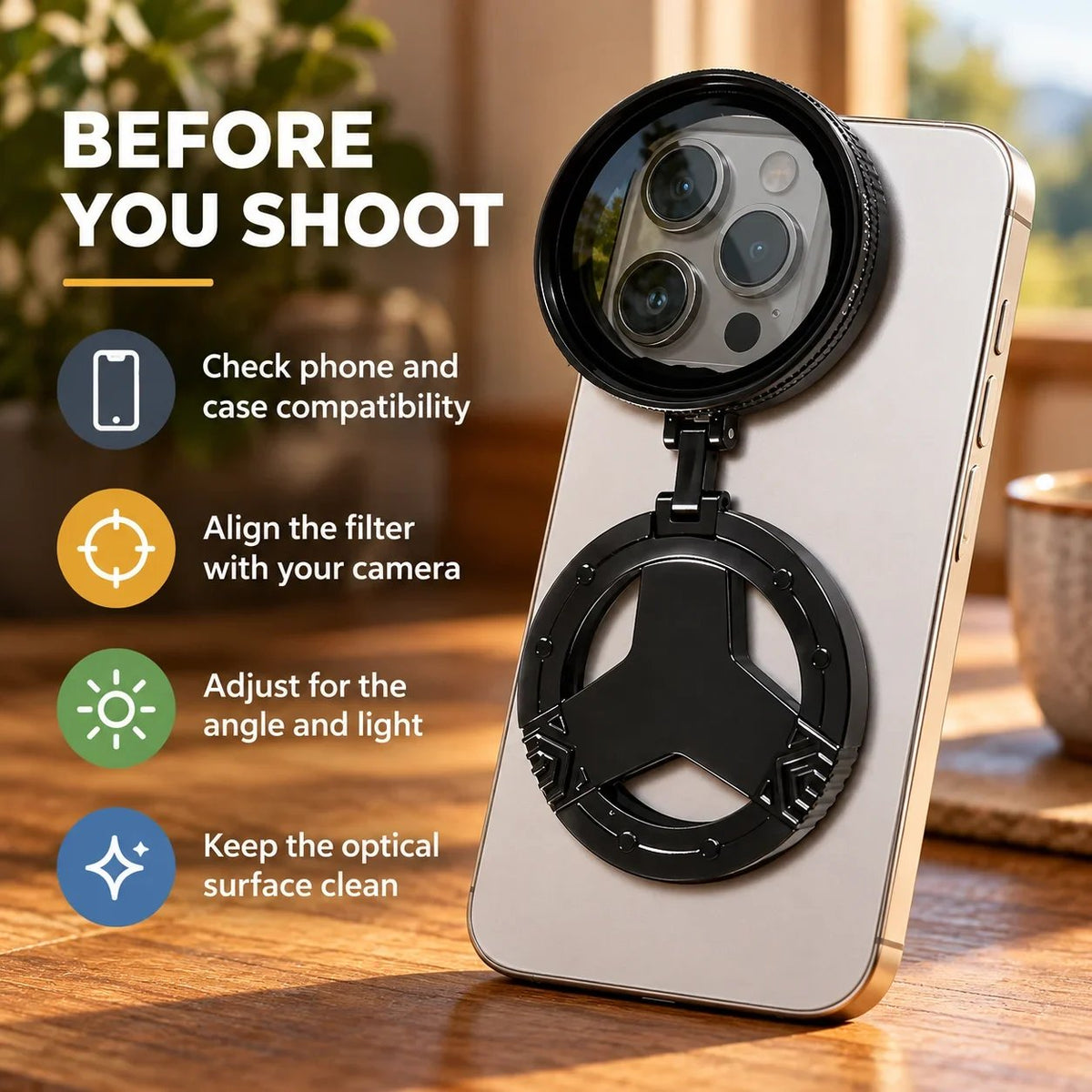 📱 Magnetic Phone CPL Polarizing Filter