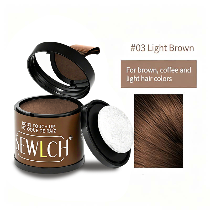 Magnetic Refillable Hair Root Touch Up Powder - Waterproof Gray Coverage & Hairline Concealer ✨