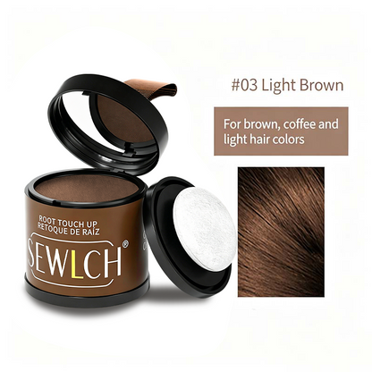 Magnetic Refillable Hair Root Touch Up Powder - Waterproof Gray Coverage & Hairline Concealer ✨