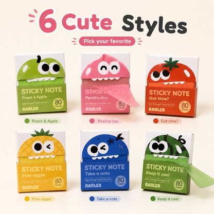 🔥HOT SALES 50% OFF - 👾Cute Monster Memo Notes | Pull-Out Sticky Note Pad with 80 Easy-Peel Sheets