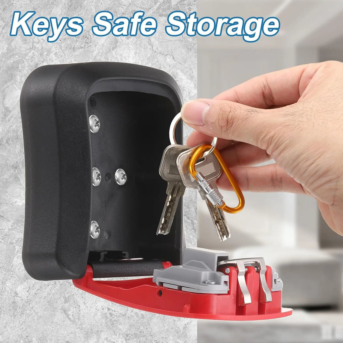 Wall Mount Key Lock Box‑ 4 Digit Combination Lockbox 🔐