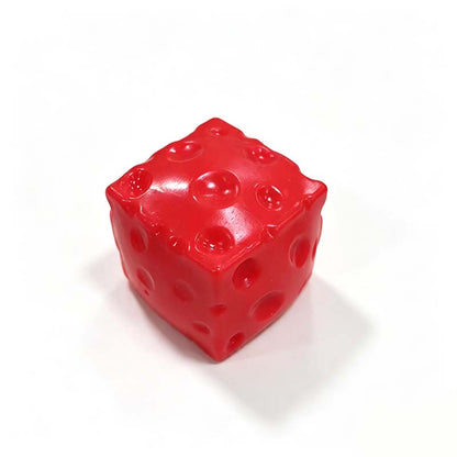 Cheese Cube Squishy Toy, Soft Moldable Petroleum Jelly-Filled Squeeze Ball 🧀