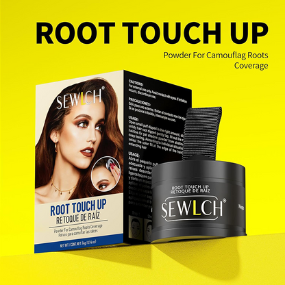 Magnetic Refillable Hair Root Touch Up Powder - Waterproof Gray Coverage & Hairline Concealer ✨