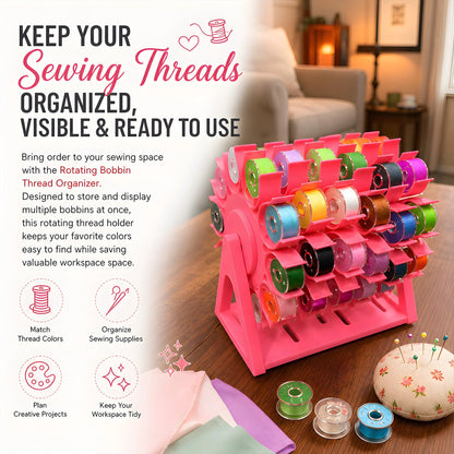 🔥HOT SALES 49% OFF🧵Rotating Bobbin Thread Organizer