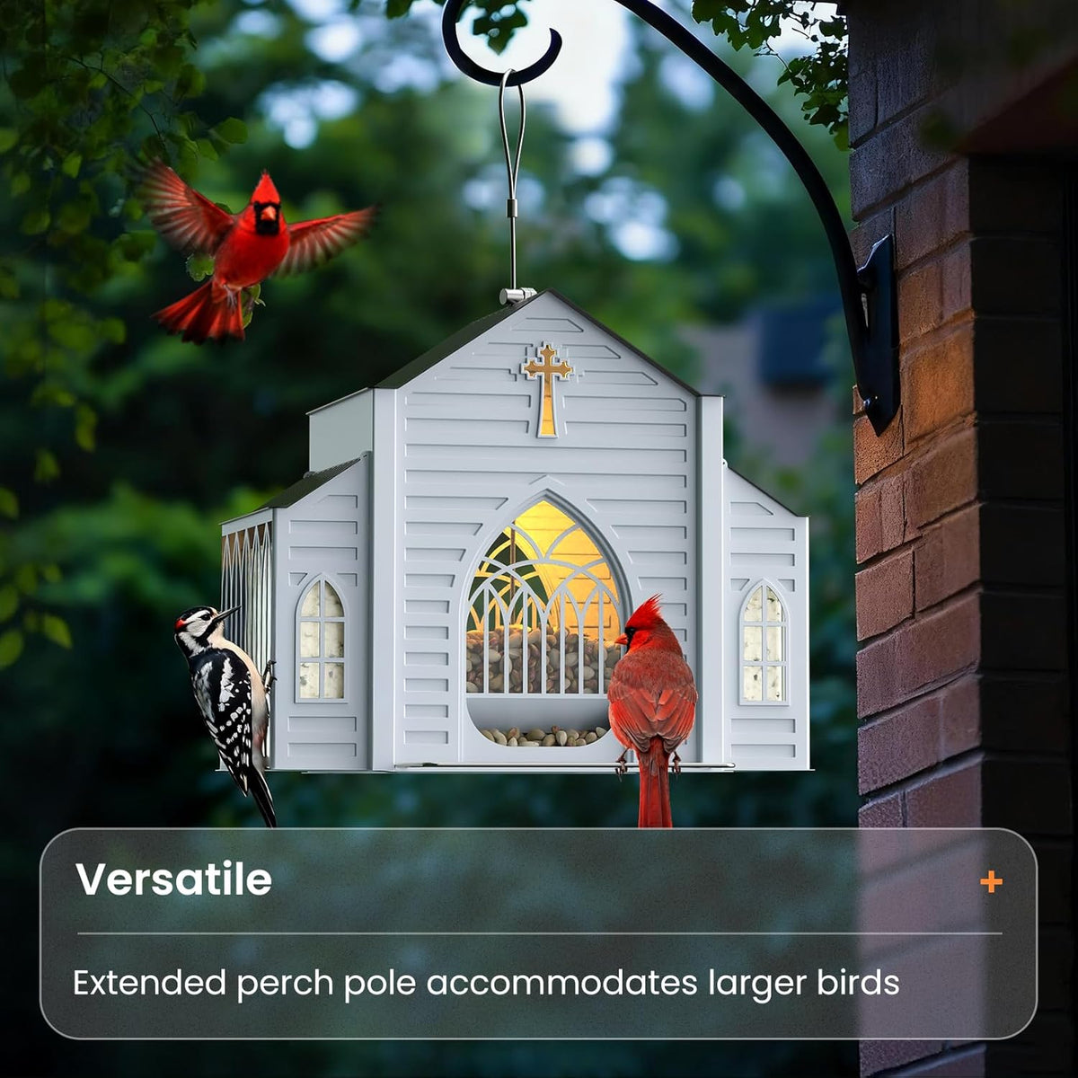 ✝️Last Day 50% OFF-🔥Church-Shaped Solar Bird Feeder🎁Buy 2 Free Shipping
