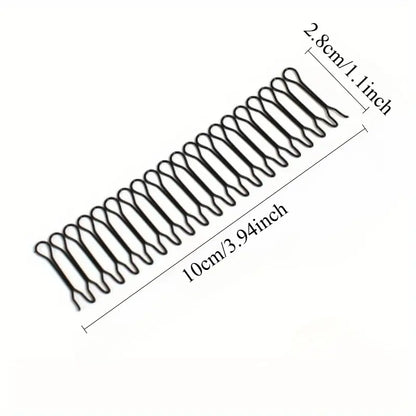 3pcs Solid Color Wavy Hair Pins Bangs Holders Bobby Hair Pins💥
