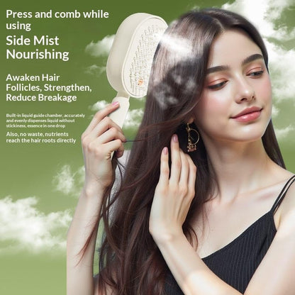 Electric Spray Air Cushion Massage Comb, Anti-Tangle Electric Hair Brush