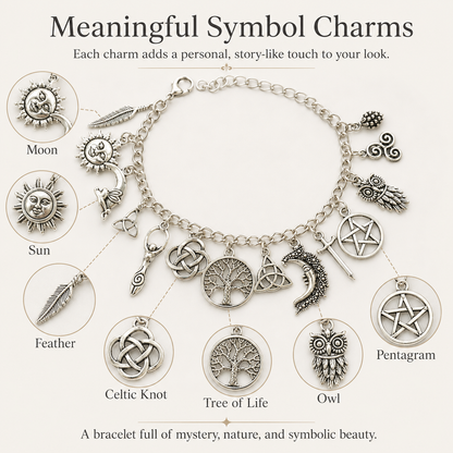 🔥Limited Time 50% Off✨Vintage Witchy Charm Bracelet