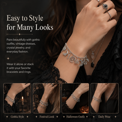 🔥Limited Time 50% Off✨Vintage Witchy Charm Bracelet