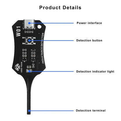 Type-C Inductance Tester Motherboard Coil Tester, Electronic Circuit Board Inductor Detector