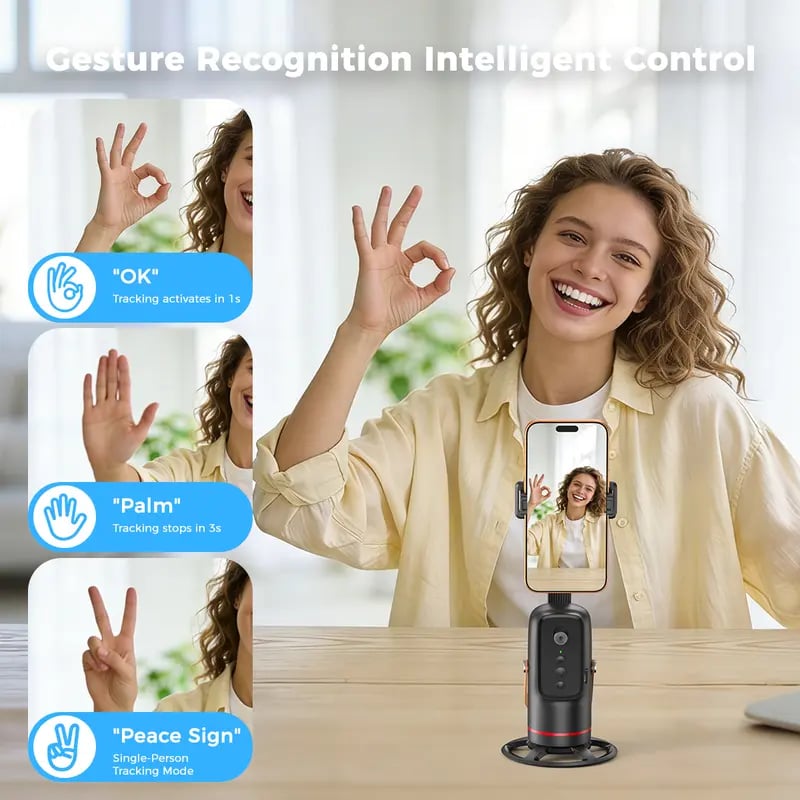 Auto Face Tracking Tripod for Smartphones & Cellphones
