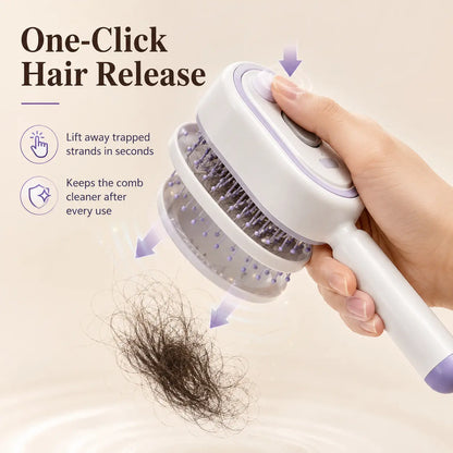 Electric Spray Air Cushion Massage Comb, Anti-Tangle Electric Hair Brush